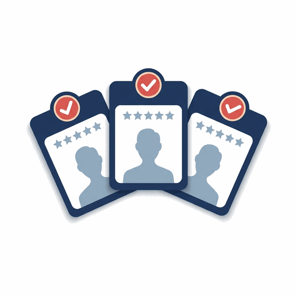 2. Receive your tailored list of Builders
